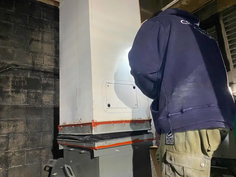 Kitchen Exhaust Duct Repair & Access Panel Installation
